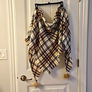 Grace & Lace Triangle Pom Scarf